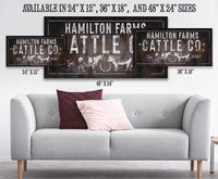 Personalized - Cattle Co - Canvas