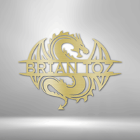 Celtic Dragon Personalized Gifts - Custom Metal Sign