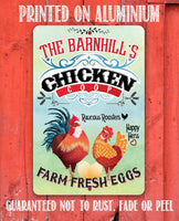 Personalized - Chicken Coop - Metal Sign
