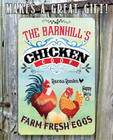 Personalized - Chicken Coop - Metal Sign