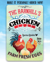 Personalized - Chicken Coop - Metal Sign