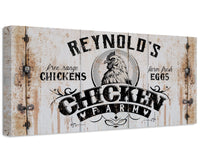 Personalized - Chicken Farm - Canvas