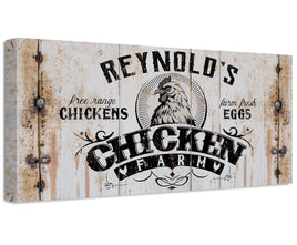 Personalized - Chicken Farm - Canvas
