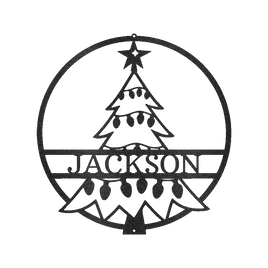 Christmas Tree Personalized Gifts - Custom Metal Sign