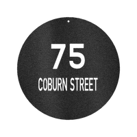 Circle Home Address Personalized Gifts - Custom Metal Sign