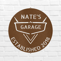 Classic Car Garage Personalized Gifts - Custom Metal Sign
