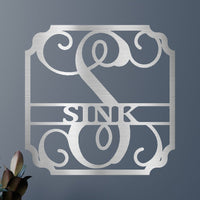 Classic Family Name Personalized Gifts - Custom Metal Sign