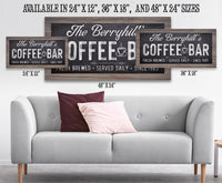 Personalized - Coffee Bar - Canvas