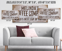 Personalized - Coffee Co - Canvas