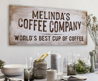Personalized - Coffee Co - Canvas