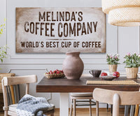 Personalized - Coffee Co - Canvas