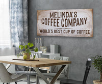 Personalized - Coffee Co - Canvas