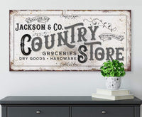 Personalized - Country Store - Canvas