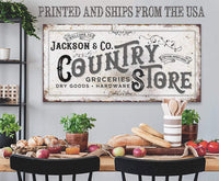 Personalized - Country Store - Canvas