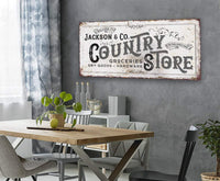 Personalized - Country Store - Canvas