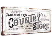 Personalized - Country Store - Canvas
