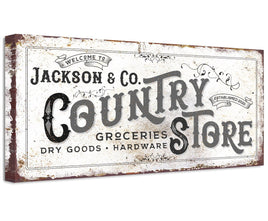 Personalized - Country Store - Canvas