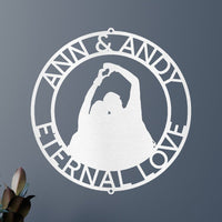 Couple Name Personalized Gifts - Custom Metal Sign, Anniversary/Wedding Gift