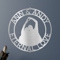 Couple Name Personalized Gifts - Custom Metal Sign, Anniversary/Wedding Gift