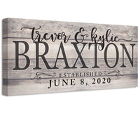 Personalized - Couple Names - Canvas