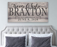 Personalized - Couple Names - Canvas