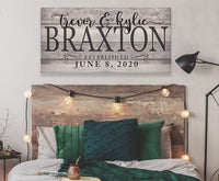 Personalized - Couple Names - Canvas