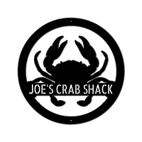 Crab Personalized Gifts - Custom Metal Sign