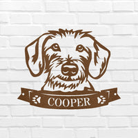Dachshund Face Personalized Gifts - Custom Metal Sign