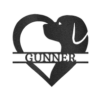 Dog Love Personalized Gifts - Custom Metal Sign