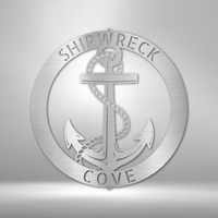 Elaborate Anchor Ring Personalized Gifts - Custom Metal Sign