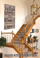 Personalized - Family A Little Bit Of Crazy - Canvas