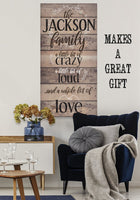 Personalized - Family A Little Bit Of Crazy - Canvas