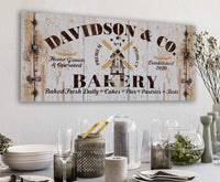 Personalized - Family Bakery - Canvas
