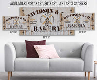 Personalized - Family Bakery - Canvas