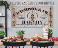Personalized - Family Bakery - Canvas
