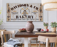 Personalized - Family Bakery - Canvas