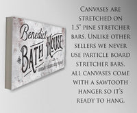 Personalized - Family Bath House - Canvas