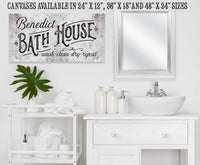 Personalized - Family Bath House - Canvas