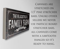 Personalized - Family Farm - Canvas