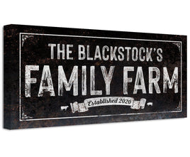 Personalized - Family Farm - Canvas