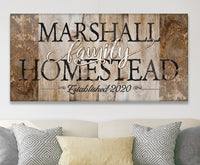 Personalized - Family Homestead - Canvas