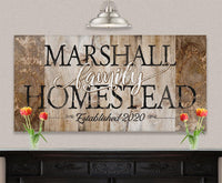 Personalized - Family Homestead - Canvas