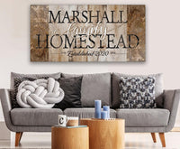 Personalized - Family Homestead - Canvas