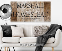 Personalized - Family Homestead - Canvas