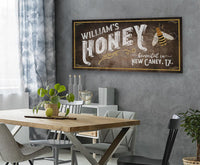 Personalized - Family Honey Bee Keeper - Canvas