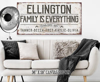 Personalized - Family Is Everything - Canvas