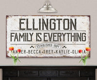 Personalized - Family Is Everything - Canvas