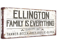 Personalized - Family Is Everything - Canvas