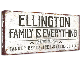 Personalized - Family Is Everything - Canvas