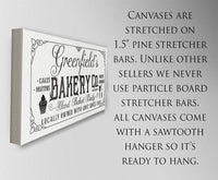 Personalized - Family Name Bakery - Canvas